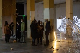 Lukas Pürmayr, Vernissage Hi!Adbk, im Rahmen des Festivals für Kunst und Forschung, Installation Josefa Schundau