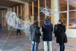 Lukas Pürmayr, Vernissage Hi!Adbk, im Rahmen des Festivals für Kunst und Forschung, Installation Josefa Schundau