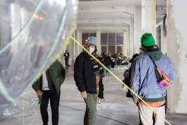 Lukas Pürmayr, Vernissage Hi!Adbk, im Rahmen des Festivals für Kunst und Forschung, Installation Josefa Schundau