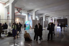 Lukas Pürmayr, Vernissage Hi!Adbk, im Rahmen des Festivals für Kunst und Forschung, Installation Josefa Schundau